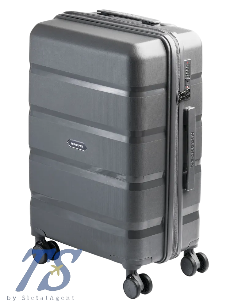 Чемодан Mironpan E Серый M