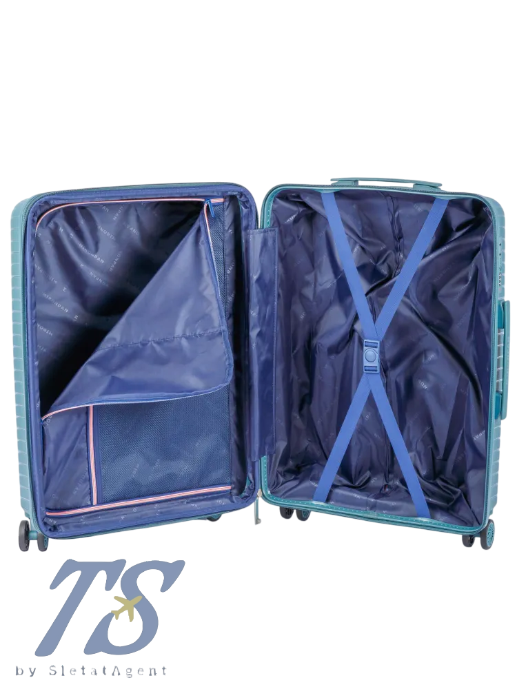 Чемодан Mironpan Y Бирюзовый M