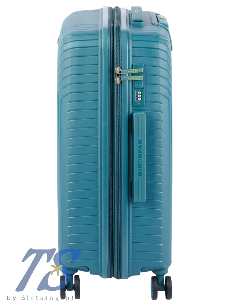 Чемодан Mironpan Y Бирюзовый M