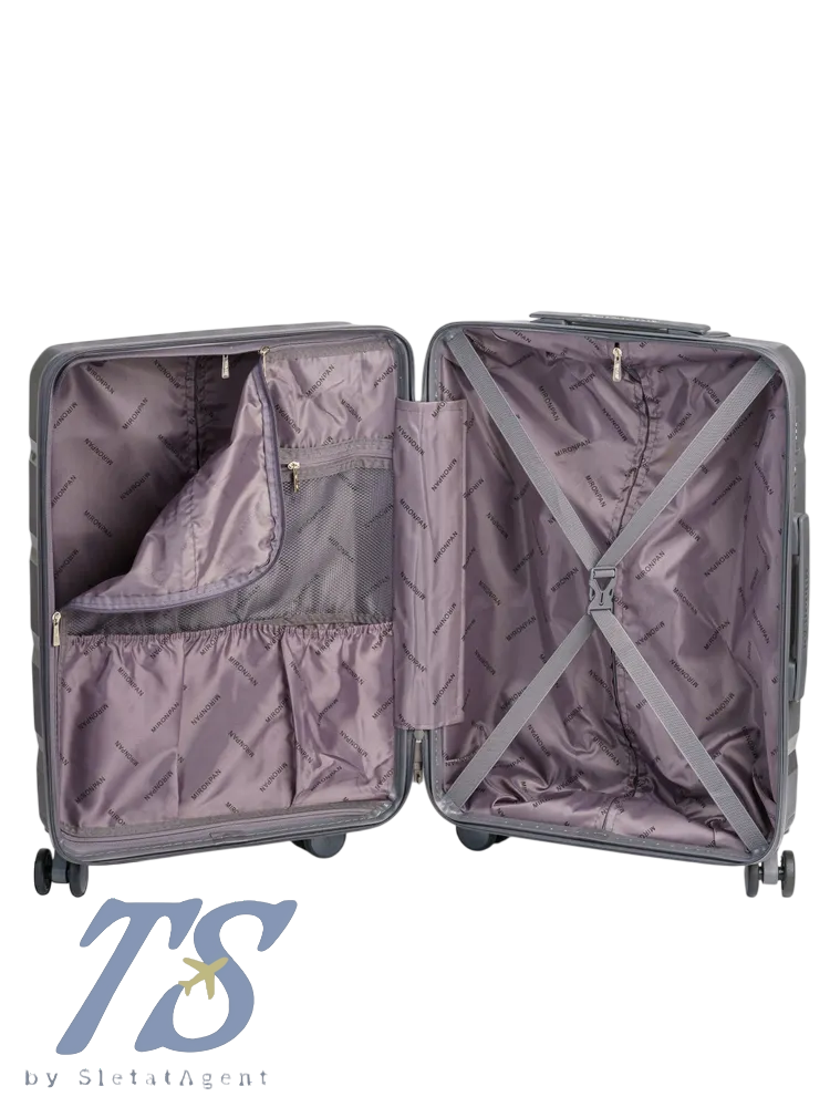 Чемодан Mironpan E Серый M