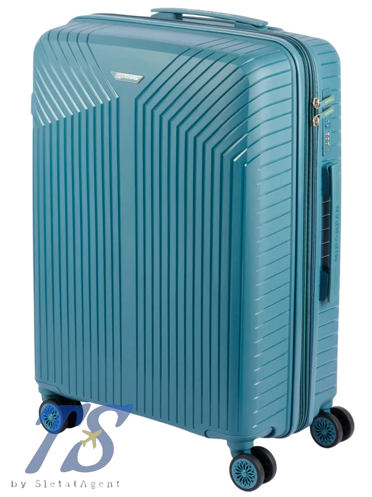 Чемодан Mironpan Y Бирюзовый M