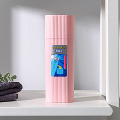 Футляр для зубной щётки и пасты, 19.5×6.5×4.5 см, МИКС
