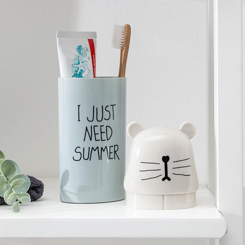 Футляр для зубной щётки и пасты «Ушастик», 7×4.5×19 см, МИКС