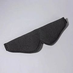 Маска для сна 33,5 × 11 см, на липучке, цвет серый