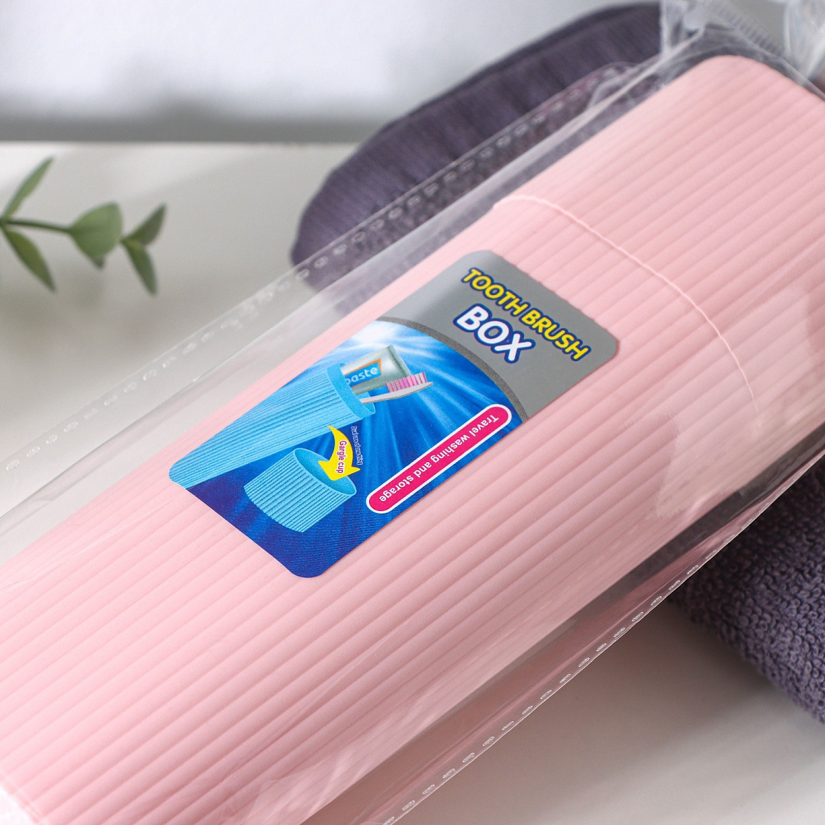 Футляр для зубной щётки и пасты, 19.5×6.5×4.5 см, МИКС