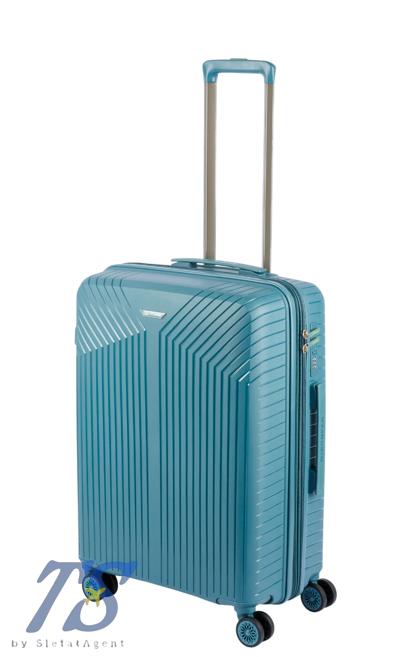 Чемодан Mironpan Y Бирюзовый M